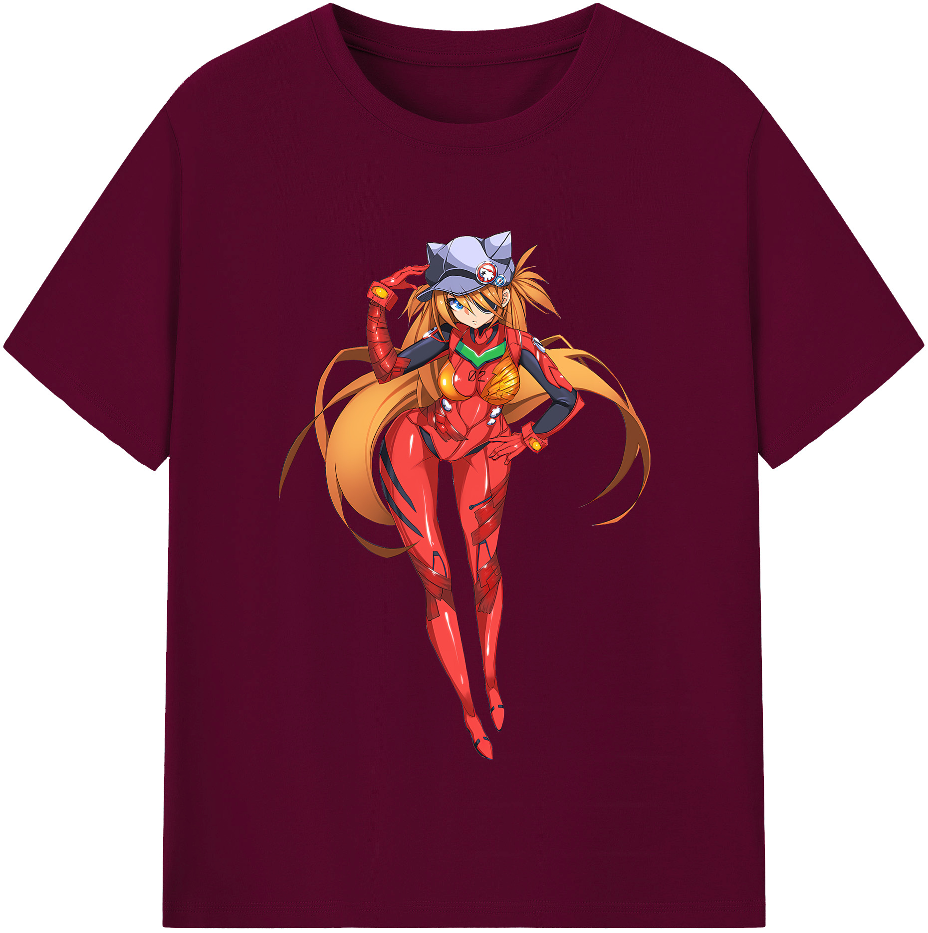（画像用） EVA 新世紀エヴァンゲリオン レディースカジュアルプリントTシャツ（綿100％）